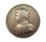 1713 Peace Of Utrecht 35mm Silver Medal - By Croker