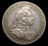 1714 George I Coronation 34mm Silver Medal - By Croker