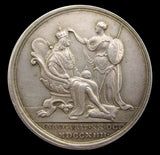 1714 George I Coronation 34mm Silver Medal - By Croker