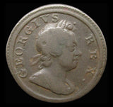 George I 1717 Dump Farthing - Fine