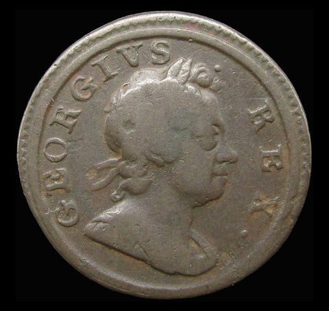 George I 1717 Dump Farthing - Fine