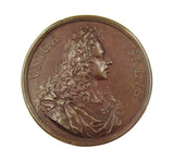 1721 Prince James III The Only Safeguard 50mm Medal - By Hamerani