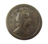 George I 1723 Halfpenny - GVF