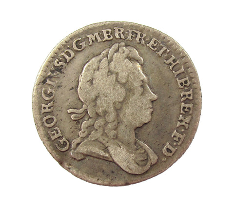 George I 1723 SSC Sixpence - Fine
