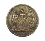 1727 Coronation Of Caroline 34mm Silver Medal - By Croker