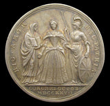 1727 Coronation Of Caroline 34mm Silver Medal - By Croker