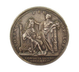 1727 Coronation Of George II 34mm Silver Medal - By Croker