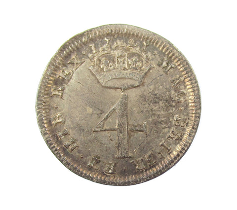 George I 1727 Maundy Fourpence - VF