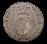 George I 1727 Maundy Threepence - VF