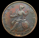 George II 1729 Copper Proof Halfpenny - VF