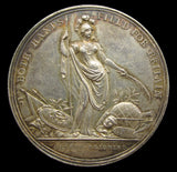 1736 Jernegan's Lottery 39mm Silver Medal - EF