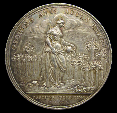 1736 Jernegan's Lottery 39mm Silver Medal - EF