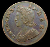 George II 1739 Halfpenny - VF