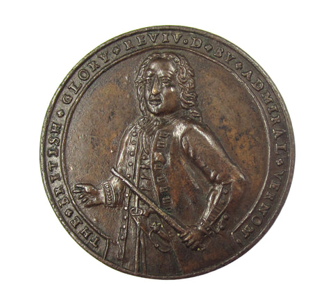 1739 Admiral Vernon Portobello 37mm Medal
