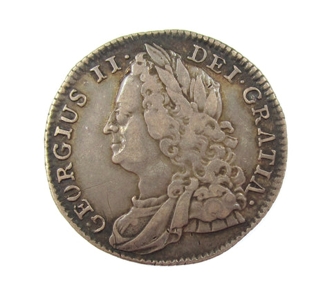 George II 1743 Sixpence - NVF