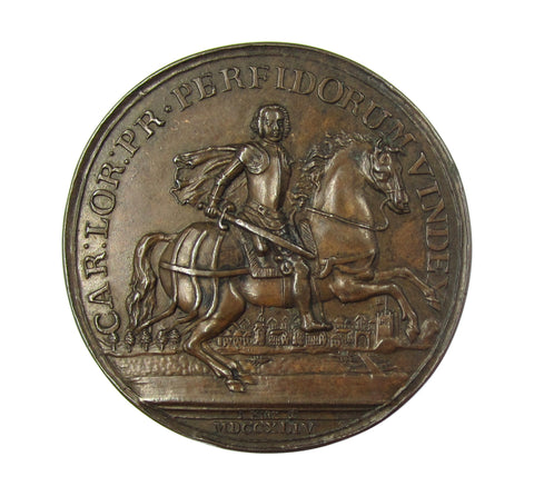 1744 Recapture Of Prague 43mm Medal - By Kirk