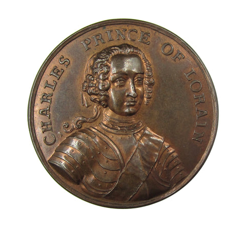 1744 Recapture Of Prague Prince Of Lorraine 44mm Medal - By Kirk