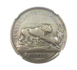 1745 Carlisle Recaptured Jacobite Rebels Retreat To Scotland 33mm Silver Medal