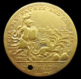 1745 Carlisle Recaptured Jacobite Rebels Repulsed 37mm Brass Medal