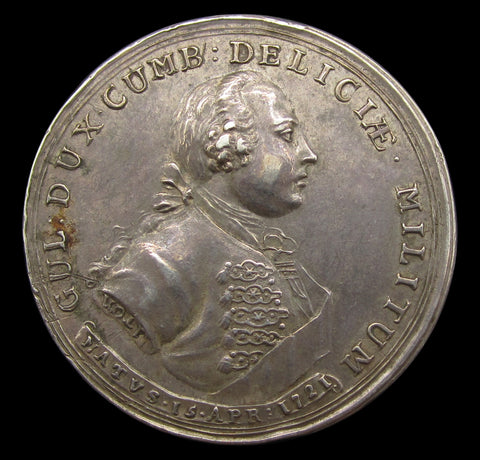 1745 Carlisle Recaptured Jacobite Rebels Repulsed 37mm Silver Medal