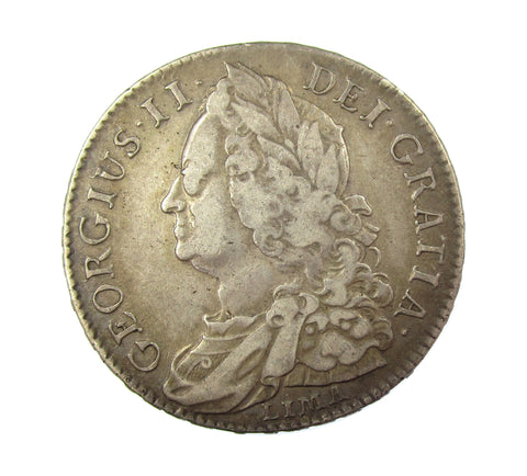 George II 1745 LIMA Halfcrown - Good Fine