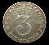 George III 1762 Maundy Threepence - GF