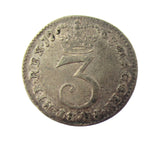 George III 1763 Maundy Threepence - GF