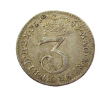 George III 1763 Maundy Threepence - VF+