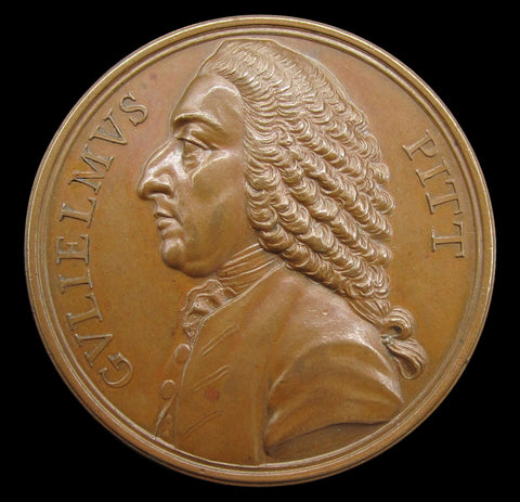 1766 William Pitt Repeal Of The Stamp Act 40mm Medal - By Pingo