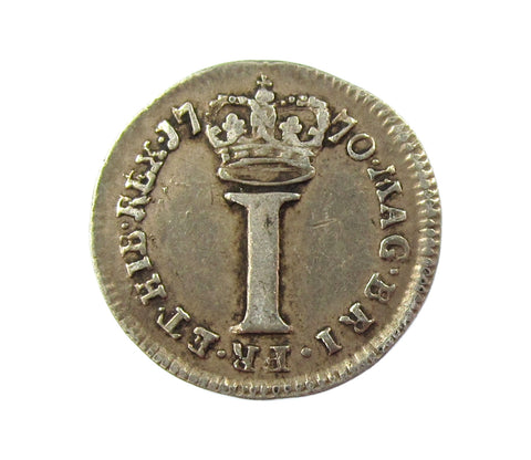 George III 1770 Maundy Penny - AVF