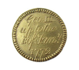 1772 George III Brass Guinea Coin Weight