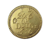 1772 George III Brass Guinea Coin Weight