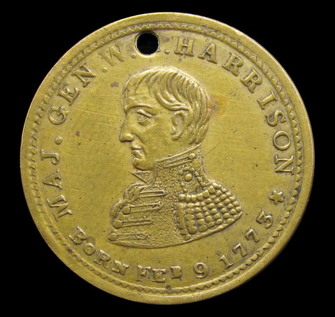 USA 1840 Presidential Campaign Hard Times Token - Major Harrison