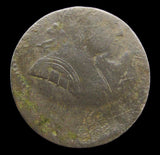 George III 1775 Halfpenny - Off Centre Strike Error