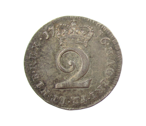 George III 1776 Maundy Twopence - VF