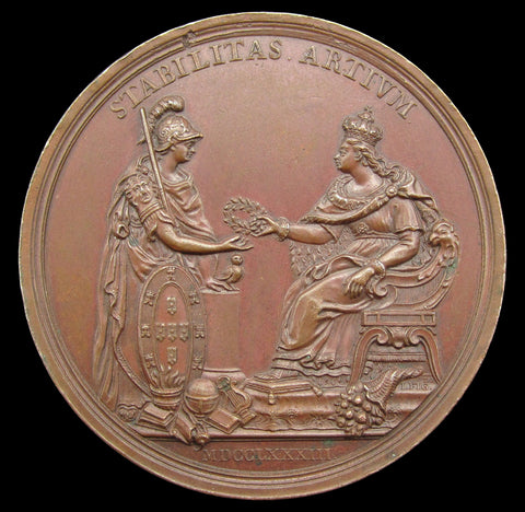 Portugal 1783 Royal Academy Of Sciences 73mm Medal