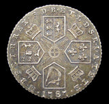George III 1787 Sixpence - EF