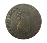 Barbados 1788 George III Pineapple Penny - Fine