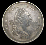1788 George III Centenary Middlesex Silver Penny - DH186