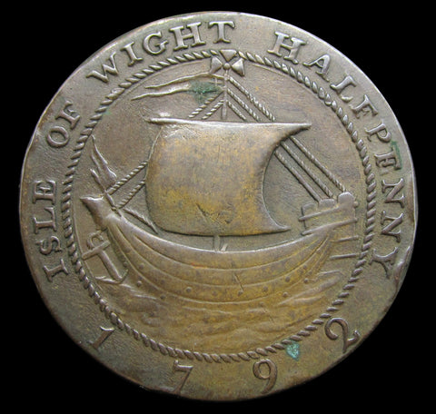 1792 Hampshire Isle Of Wight Halfpenny Token - DH46