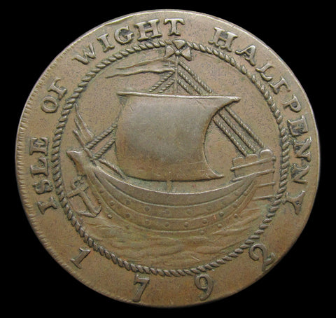 1792 Hampshire Isle Of Wight Halfpenny Token - DH46