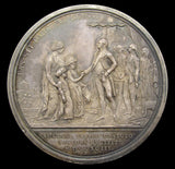 1792 Defeat Of Sultan Tippoo 48mm Silver Medal - With Brass Shells