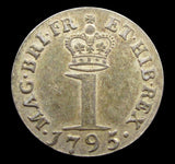 George III 1795 Maundy Penny - GVF