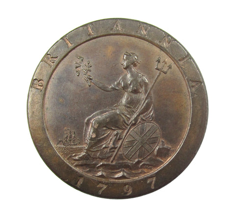 George III 1797 Cartwheel Penny - EF