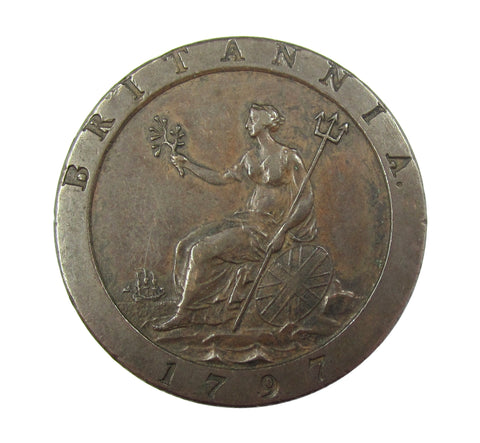 George III 1797 Cartwheel Penny - GVF
