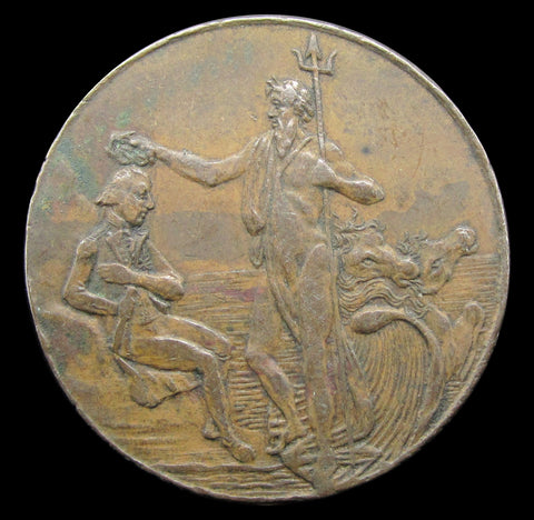 1797 Portsmouth John Jervis Halfpenny Token - DH65 - NVF