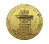 1797 George III Thanksgiving Gilt Copper Penny By Milton - DH192