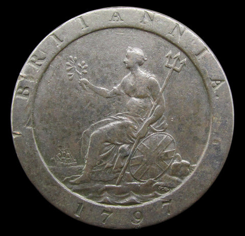 George III 1797 Cartwheel Penny - GF