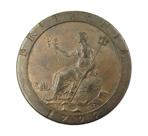George III 1797 Cartwheel Penny - GVF