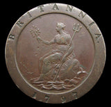 George III 1797 Cartwheel Twopence - Engraved Smugglers Box